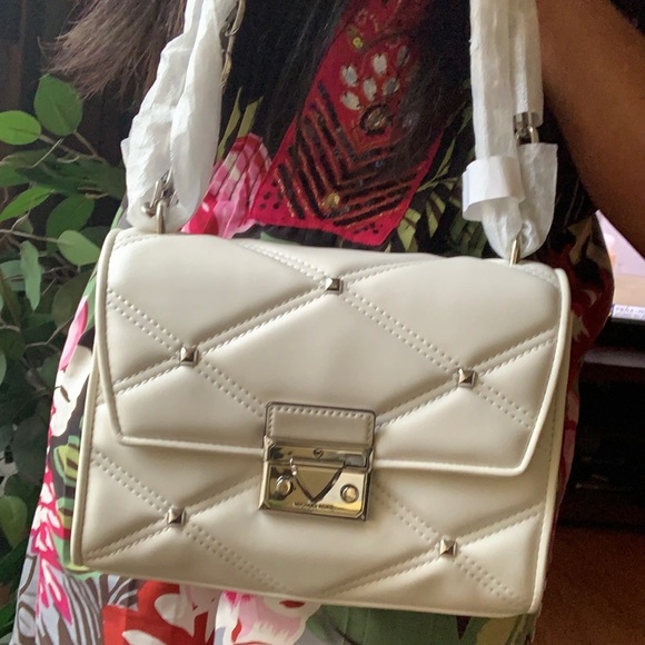 Authentic Michael KORS smooth leather studs Flap shoulder/Crossbody - Picture 15 of 15